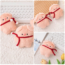 Load image into Gallery viewer, Cute Glasses Pig Scarf Bib Pig Cartoon Keychain Pendant Soft Doll Bag Plush Ornament Doll Keyring Pendant Gift

