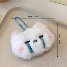 Load image into Gallery viewer, Soft Curved Eared Rabbit Sweetheart Pink Rabbit Keychain Cute Sweet Plush Backpack Daily Outfit Pendant Gift Accessories
