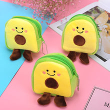 Load image into Gallery viewer, Avocado Fruit Backpack Shaped Change Bag Portable Compact Mouth Red Packet Data Cable Bag Zero Money Bag
