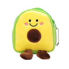Load image into Gallery viewer, Avocado Fruit Backpack Shaped Change Bag Portable Compact Mouth Red Packet Data Cable Bag Zero Money Bag
