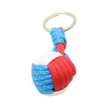 Load image into Gallery viewer, Outdoor Umbrella Rope Weaving Key Ball Outdoor Self-defense Tool Steel Ball Seven Core Umbrella Rope Keychain Steel Ball Weaving Ball
