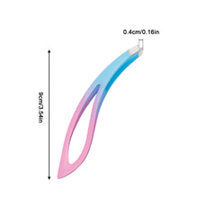 Load image into Gallery viewer, Stainless Steel Tweezers Angled Eyebrow Clip Repair Eyebrow Clip Angled Hair Removal Clip Makeup Tools
