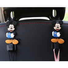 Load image into Gallery viewer, 2Pcs Car Seat Headrest Hooks Storage Hanger Back Seat Organizer Holder Auto Interior Accessories Hook Kuromi Cinnamoroll HelloKitty Mickey Minnie
