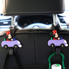 Load image into Gallery viewer, 2Pcs Car Seat Headrest Hooks Storage Hanger Back Seat Organizer Holder Auto Interior Accessories Hook Kuromi Cinnamoroll HelloKitty Mickey Minnie
