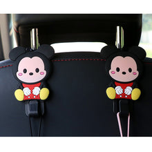 Load image into Gallery viewer, 2Pcs Car Seat Headrest Hooks Storage Hanger Back Seat Organizer Holder Auto Interior Accessories Hook Kuromi Cinnamoroll HelloKitty Mickey Minnie

