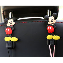 Load image into Gallery viewer, 2Pcs Car Seat Headrest Hooks Storage Hanger Back Seat Organizer Holder Auto Interior Accessories Hook Kuromi Cinnamoroll HelloKitty Mickey Minnie
