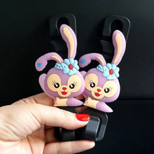 Load image into Gallery viewer, 2Pcs Car Seat Headrest Hooks Storage Hanger Back Seat Organizer Holder Auto Interior Accessories Hook Kuromi Cinnamoroll HelloKitty Mickey Minnie
