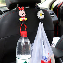 Load image into Gallery viewer, 2Pcs Car Seat Headrest Hooks Storage Hanger Back Seat Organizer Holder Auto Interior Accessories Hook Kuromi Cinnamoroll HelloKitty Mickey Minnie
