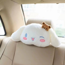Load image into Gallery viewer, Cartoon Cinnamoroll Car Headrest Neck Safety Cushion Chair Neck Support Waist Pillow Headrest Seat Belt Cover Car Accessories Decoration
