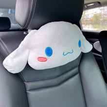 Load image into Gallery viewer, Cartoon Cinnamoroll Car Headrest Neck Safety Cushion Chair Neck Support Waist Pillow Headrest Seat Belt Cover Car Accessories Decoration
