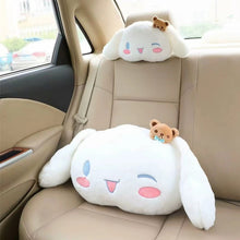 Load image into Gallery viewer, Cartoon Cinnamoroll Car Headrest Neck Safety Cushion Chair Neck Support Waist Pillow Headrest Seat Belt Cover Car Accessories Decoration
