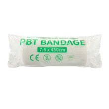 Load image into Gallery viewer, 10rolls 7.5cm x 4.5m Cotton PBT Elastic Bandage Medical Supply Conforming First Aid Gauze For Wound Dressing Emergency Care
