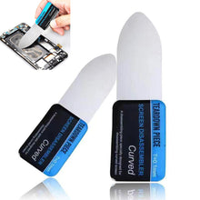 Load image into Gallery viewer, 1pc Steel Metal Mobile Phone Curved LCD Screen Spudger Opening Pry Card Tools Ultra Thin Flexible Mobile Phone Disassemble Tool

