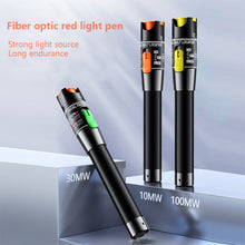 Load image into Gallery viewer, Fiber Optic Cable Tester Pen 1/10/20/30/50/100mw Visual Fault Locator SC/FC/ST 2.5mm Interface VFL 1-100Km Range

