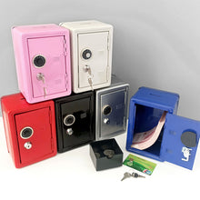 Load image into Gallery viewer, Household Insurance Box Vertical Mini Metal Safe Car Safe Key Insurance Cabinet Desktop Decoration Piggy Bank
