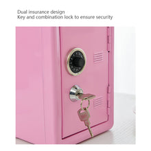 Load image into Gallery viewer, Household Insurance Box Vertical Mini Metal Safe Car Safe Key Insurance Cabinet Desktop Decoration Piggy Bank
