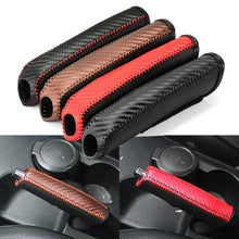 Load image into Gallery viewer, Universal Car PU Leather Gears Handbrake Cover Shift Lever Cover Collars Handbrake Cover Hand Brake Cover Anti-Skid Auto Parking Brake
