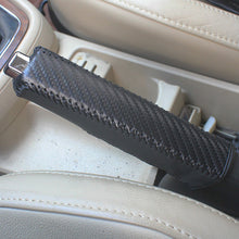 Load image into Gallery viewer, Universal Car PU Leather Gears Handbrake Cover Shift Lever Cover Collars Handbrake Cover Hand Brake Cover Anti-Skid Auto Parking Brake
