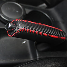 Load image into Gallery viewer, Universal Car PU Leather Gears Handbrake Cover Shift Lever Cover Collars Handbrake Cover Hand Brake Cover Anti-Skid Auto Parking Brake
