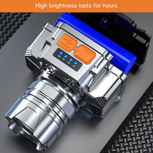Load image into Gallery viewer, Outdoor Fishing Headlight Flashlight LED Super Bright USB Rechargeable Headlamp Waterproof Display Camping Adventure Flashlight
