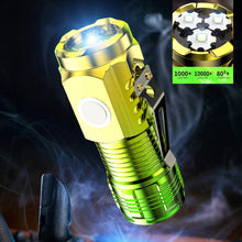 Load image into Gallery viewer, High-brightness Light Flashlight LED USB Rechargeable Mini Tactical Torch Waterproof Camping Hunting Searchlight Flashlight
