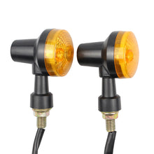 Load image into Gallery viewer, 2PCS Universal Motorcycle Turn Signal Lights Indicator Lamp Amber Flashers Light for Kawasaki Suzuki Harley Honda Cafe Racer
