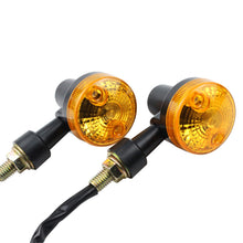 Load image into Gallery viewer, 2PCS Universal Motorcycle Turn Signal Lights Indicator Lamp Amber Flashers Light for Kawasaki Suzuki Harley Honda Cafe Racer
