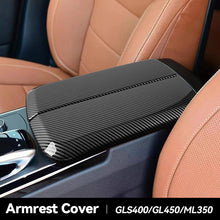 Load image into Gallery viewer, 2Pcs/3Pcs Car Center Armrest Box Panel Switch Button Cover Interior Accessories Carbon Fiber Pattern For Mercedes Benz GLS400 GL450 GLE320 ML350

