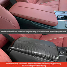 Load image into Gallery viewer, 2Pcs/Set Carbon Fiber Car Interior Center Armrest Box Panel Switch Button Cover Accessories For BMW 5 6 Series GT 18- 22 525li 530li
