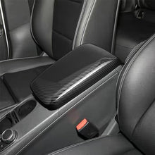 Load image into Gallery viewer, Car Center Armrest Box Panel Switch Button Cover Interior Carbon Fiber and Bright Black Accessories For Mercedes Benz GLA220 CLA200A180 B180
