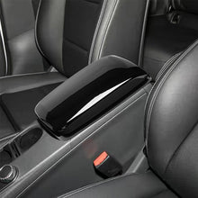 Load image into Gallery viewer, Car Center Armrest Box Panel Switch Button Cover Interior Carbon Fiber and Bright Black Accessories For Mercedes Benz GLA220 CLA200A180 B180
