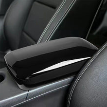 Load image into Gallery viewer, Car Center Armrest Box Panel Switch Button Cover Interior Carbon Fiber and Bright Black Accessories For Mercedes Benz GLA220 CLA200A180 B180
