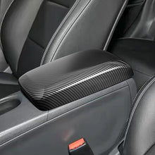 Load image into Gallery viewer, Car Center Armrest Box Panel Switch Button Cover Interior Carbon Fiber and Bright Black Accessories For Mercedes Benz GLA220 CLA200A180 B180
