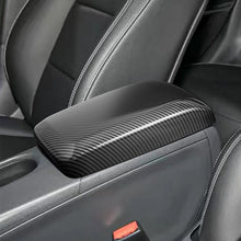 Load image into Gallery viewer, Car Center Armrest Box Panel Switch Button Cover Interior Carbon Fiber and Bright Black Accessories For Mercedes Benz GLA220 CLA200A180 B180
