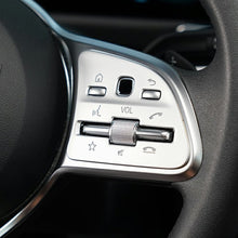 Load image into Gallery viewer, Car Steering Wheel Air Conditioning Button Central Control Mouse and Ignition Engine Start Button Covers Ignition Engine Start Buttons Decorstion Cover Trim Sticker For Mercedes Benz GLB GLA A B CLA

