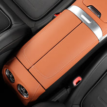 Load image into Gallery viewer, 2Pcs/Set Car Center Armrest Stowing Tidying Armrest Box Panel Cover Leather Interior Accessories For Mercedes Benz 2022 C Class C260L GLC GLC300L 2023
