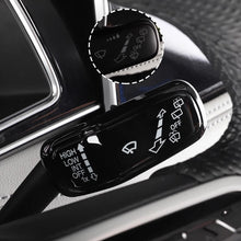 Load image into Gallery viewer, 2Pcs Car Steering Wheel Headlight Switch Control Cover Wiper Switch Trim Accessories for VW Polo Golf 7 Golf 8 Jetta Tiguan

