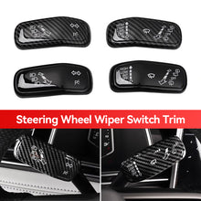 Load image into Gallery viewer, 2Pcs Car Steering Wheel Headlight Switch Control Cover Wiper Switch Trim Accessories for VW Polo Golf 7 Golf 8 Jetta Tiguan
