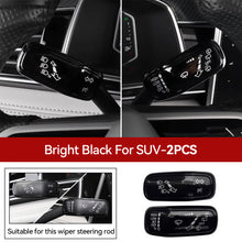 Load image into Gallery viewer, 2Pcs Car Steering Wheel Headlight Switch Control Cover Wiper Switch Trim Accessories for VW Polo Golf 7 Golf 8 Jetta Tiguan
