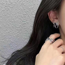Load image into Gallery viewer, Gothic Spider Earrings for Women Retro Design Black Zircon Stud Earrings Party Fashion Jewelry Halloween Accessories Gifts
