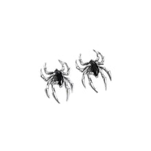 Load image into Gallery viewer, Gothic Spider Earrings for Women Retro Design Black Zircon Stud Earrings Party Fashion Jewelry Halloween Accessories Gifts
