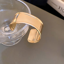 Load image into Gallery viewer, Irregular Fold Wide Cuff Bracelet Metal Adjustable Opening Bracelet For Women Luxury Minimalist Bangles Jewelry Accessories Gifts
