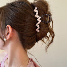Load image into Gallery viewer, Small Heart-shaped Hair Clip for Women Acrylic Transparent Hair Claws Non-Slip Strong Holder Shark Hairpin Elegant Commuter Hair Accessories Ponytail Headdress
