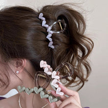 Load image into Gallery viewer, Small Heart-shaped Hair Clip for Women Acrylic Transparent Hair Claws Non-Slip Strong Holder Shark Hairpin Elegant Commuter Hair Accessories Ponytail Headdress
