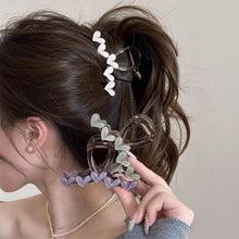 Load image into Gallery viewer, Small Heart-shaped Hair Clip for Women Acrylic Transparent Hair Claws Non-Slip Strong Holder Shark Hairpin Elegant Commuter Hair Accessories Ponytail Headdress
