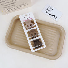 Load image into Gallery viewer, 3PCS New Fashion Coffee Color Hair Clip for Women Frosted Geometric Hair Claws Cute Shark Hairpin Back of Head Barrettes Elegant Commuter Hair Accessories Ponytail Headdress
