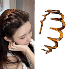 Load image into Gallery viewer, New Headband Hair Comb Zigzag Band Woman Man Anti-Slip Sharks Tooth Hair Hoop Make Up Styling Crown Headwear Gift Rescue Broken Hair Artifact
