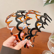 Load image into Gallery viewer, New Headband Hair Comb Zigzag Band Woman Man Anti-Slip Sharks Tooth Hair Hoop Make Up Styling Crown Headwear Gift Rescue Broken Hair Artifact
