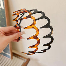 Load image into Gallery viewer, New Headband Hair Comb Zigzag Band Woman Man Anti-Slip Sharks Tooth Hair Hoop Make Up Styling Crown Headwear Gift Rescue Broken Hair Artifact
