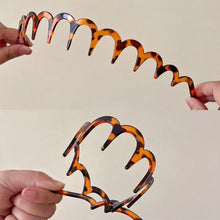 Load image into Gallery viewer, New Headband Hair Comb Zigzag Band Woman Man Anti-Slip Sharks Tooth Hair Hoop Make Up Styling Crown Headwear Gift Rescue Broken Hair Artifact
